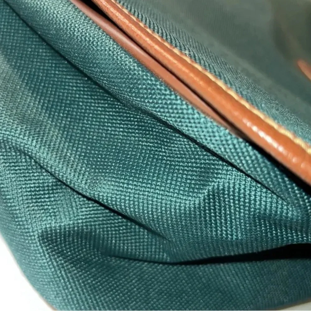 Polo Ralph Lauren- Vintage Green Satchel/Messenger Bag- EUC